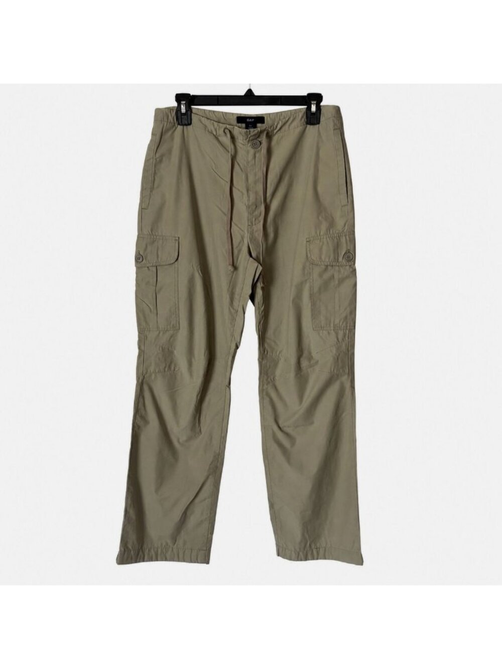 GAP Women Khaki Cargo Drawstring Waist Pants Size XS